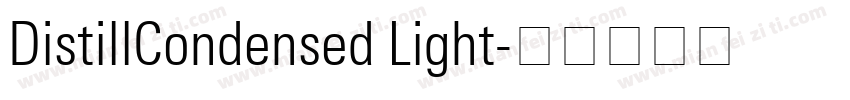 DistillCondensed Light字体转换